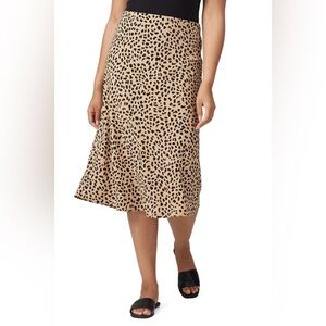 NWOT Sanctuary Animal Print Midi Slip Skirt Size M